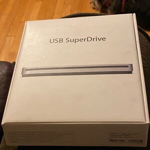 Apple USB SuperDrive Box - White and Silver